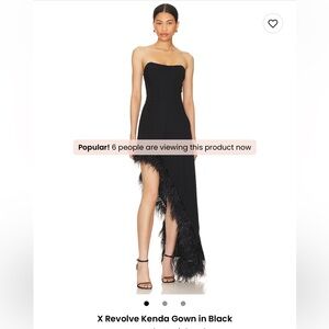 Amanda Uprichard X Revolve Kenda Gown in Black